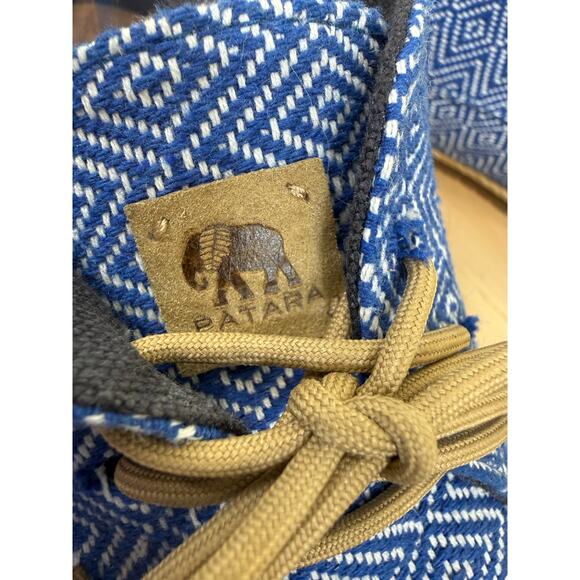 Patara Men’s Shoes Size 11 | Blue Geometric Textile | Excellent Condition - Picture 6 of 7